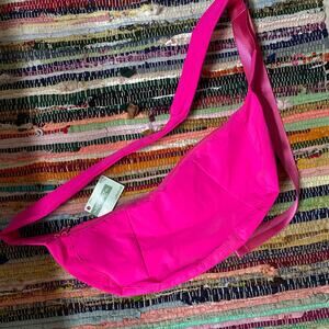 HOBBY LOBBY • Bright Hot Pink Crescent Crossbody Shoulder Bag